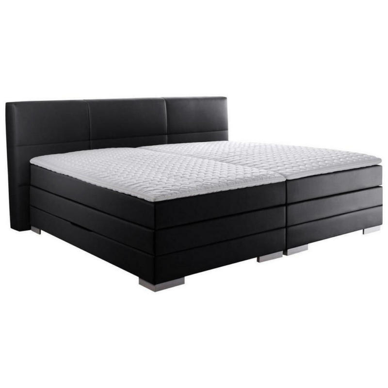 Boxspringbett 200/200 cm in Schwarz