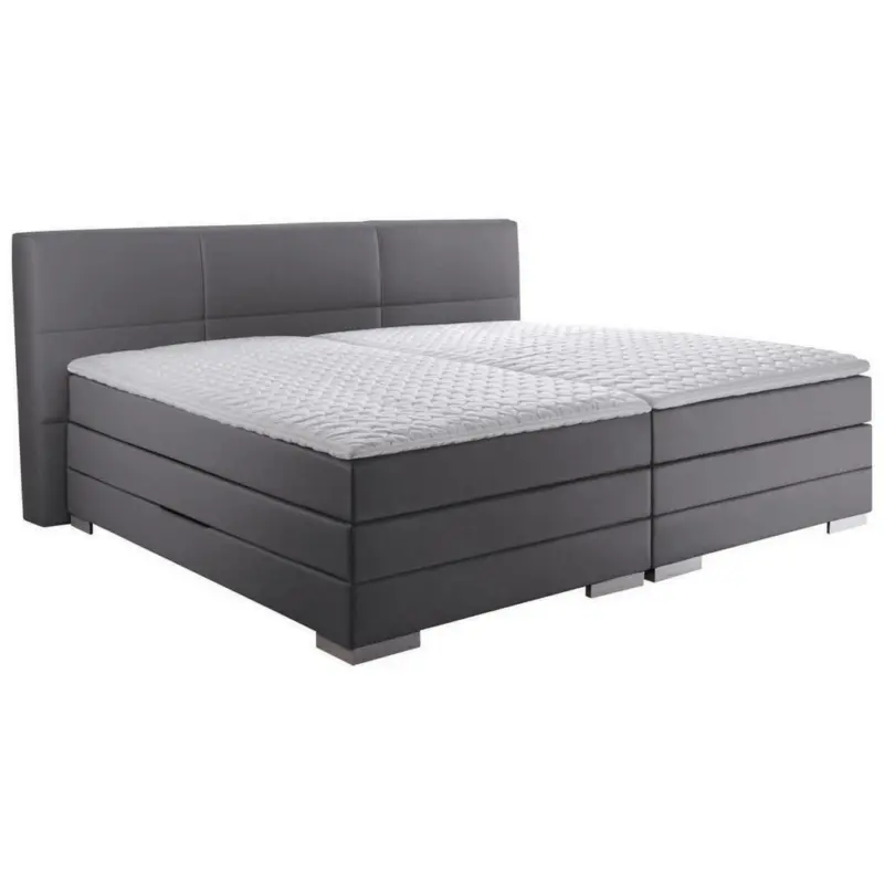 Boxspringbett 200/200 cm in Grau