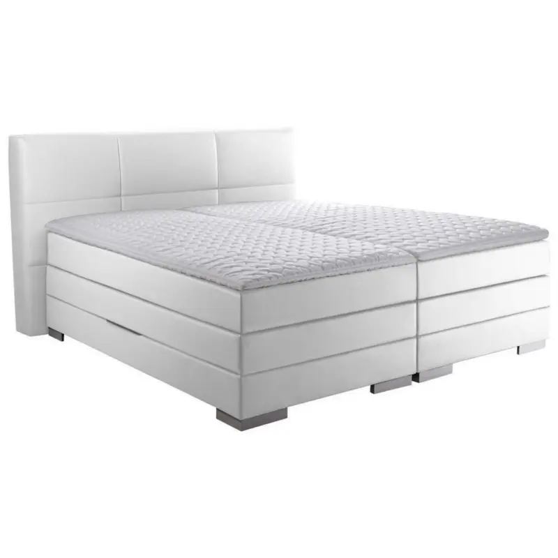 Boxspringbett 160/200 cm in Weiß