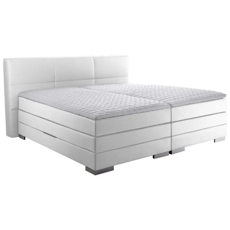 Boxspringbett 180/200 cm in Wei&szlig;