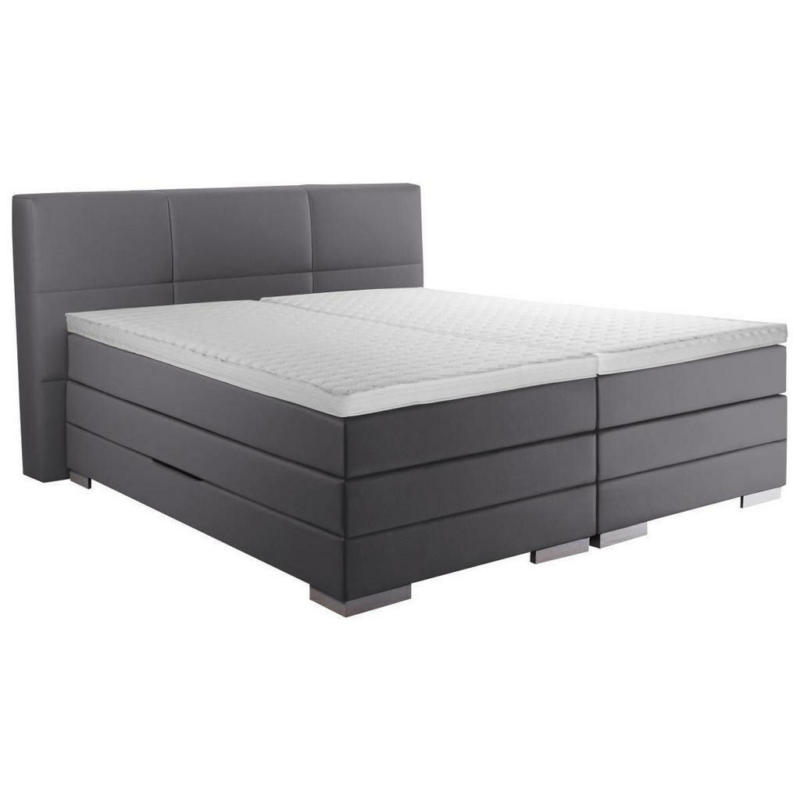 Boxspringbett 160/200 cm in Grau