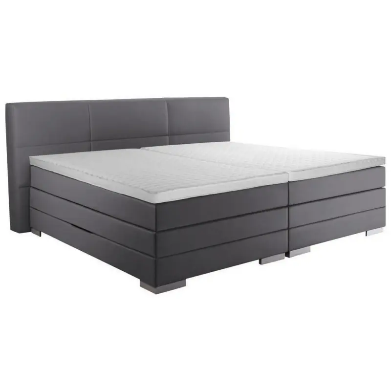 Boxspringbett 200/200 cm in Grau