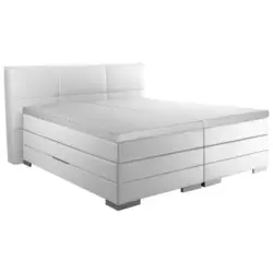 Boxspringbett 160/200 cm in Weiß