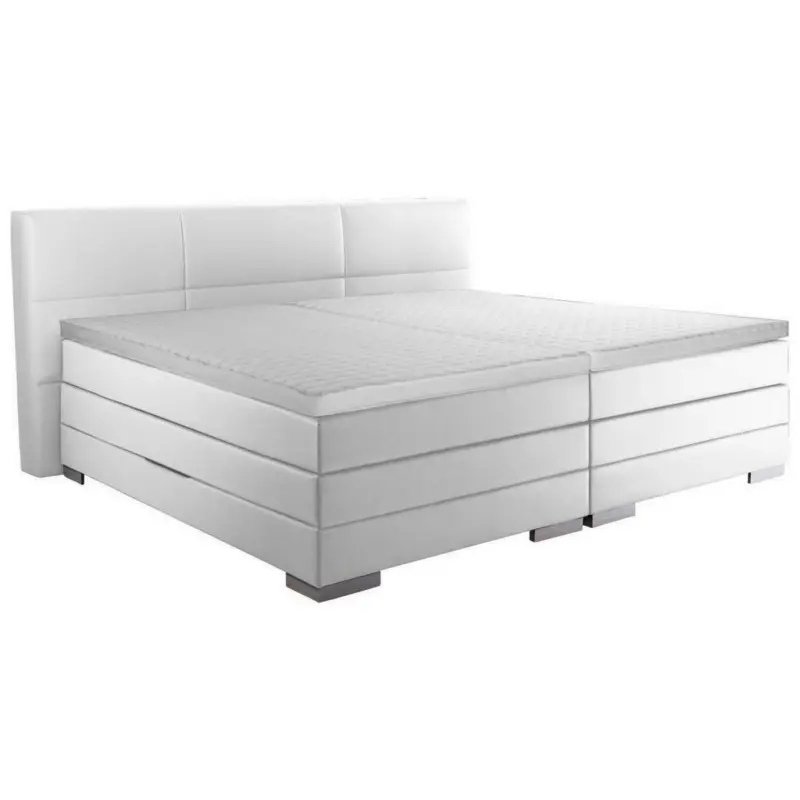 Boxspringbett 200/200 cm in Weiß