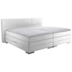 Boxspringbett 200/200 cm in Weiß