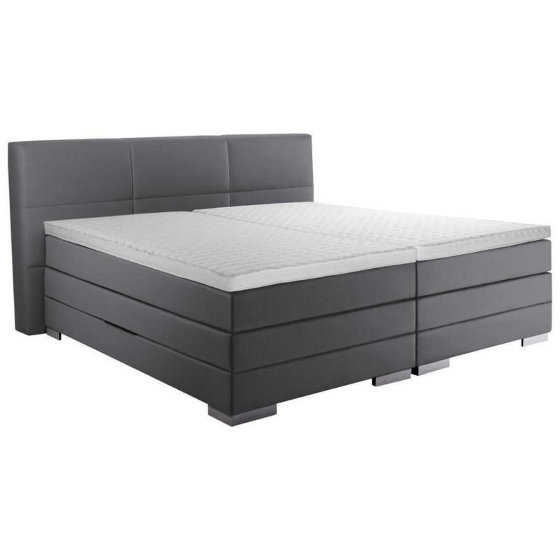 Boxspringbett 200/200 cm in Grau