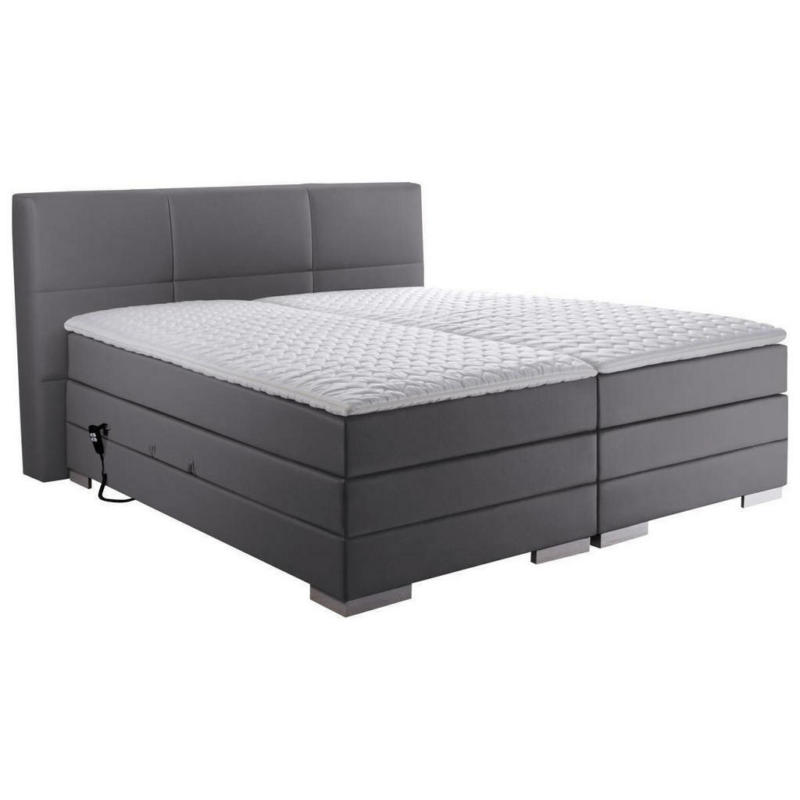 Boxspringbett 160/200 cm in Grau