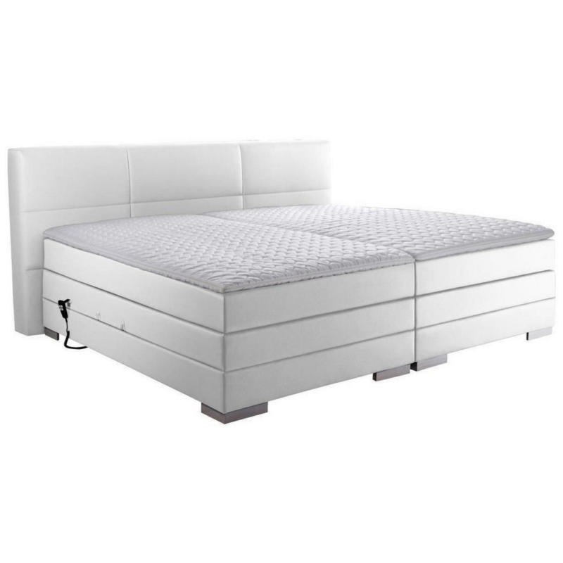 Boxspringbett 200/200 cm in Weiß