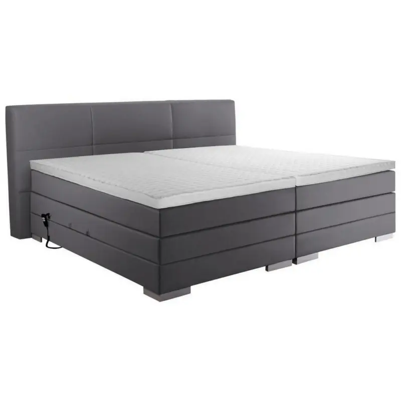 Boxspringbett 200/200 cm in Grau