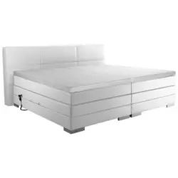 Boxspringbett 200/200 cm in Weiß