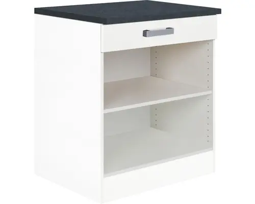 Unterschrank Optifit Salo UR606-7+ weiß 60x84,80x60 cm mit Lade