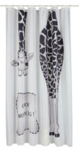Mömax Duschvorhang Giraffe in Grau ca. 180x200cm