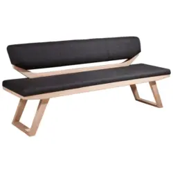 Sitzbank 190/81/56 cm in Anthrazit