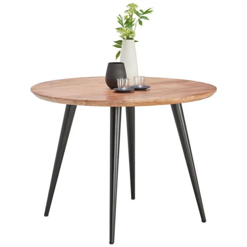 Esstisch in Holz, Metall 106/106/76 cm
