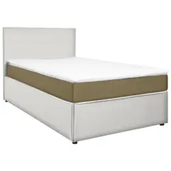 Boxbett 120/200 cm in Gelb, Weiß