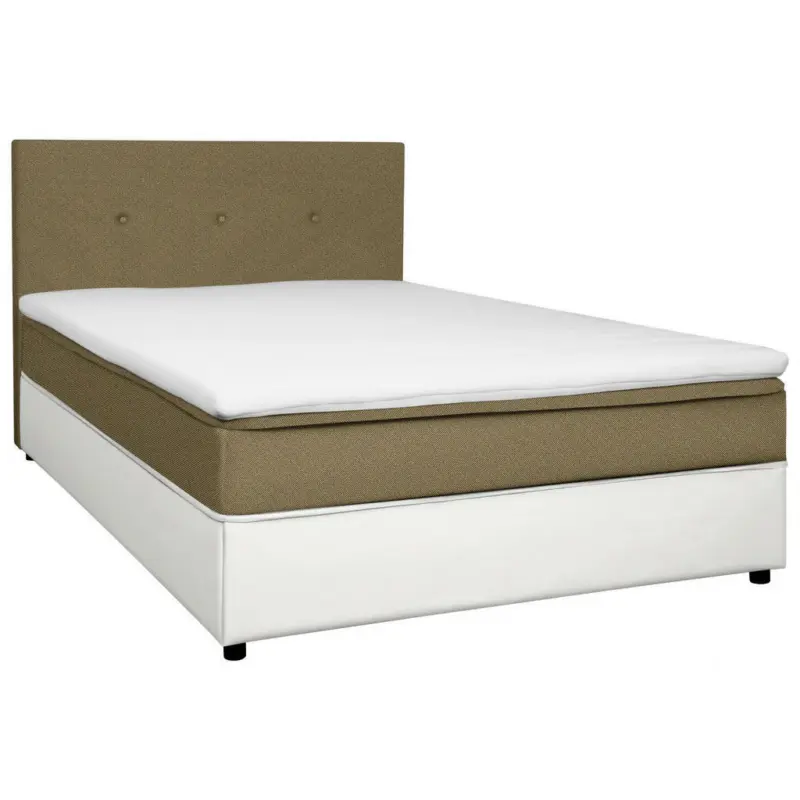 Boxbett 140/200 cm in Gelb, Weiß