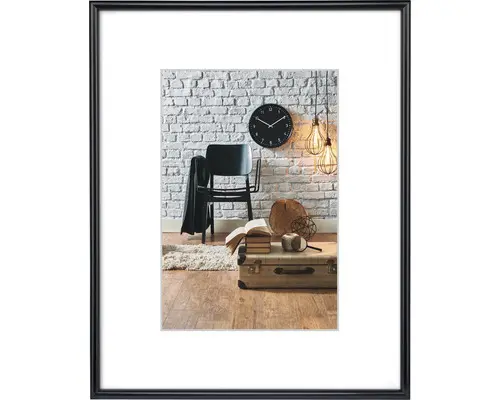 Bilderrahmen Kunststoff Sevilla Schwarz 24x30 cm cm