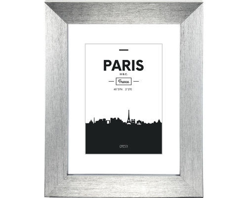 Bilderrahmen Kunststoff Paris Silber 13x18 cm