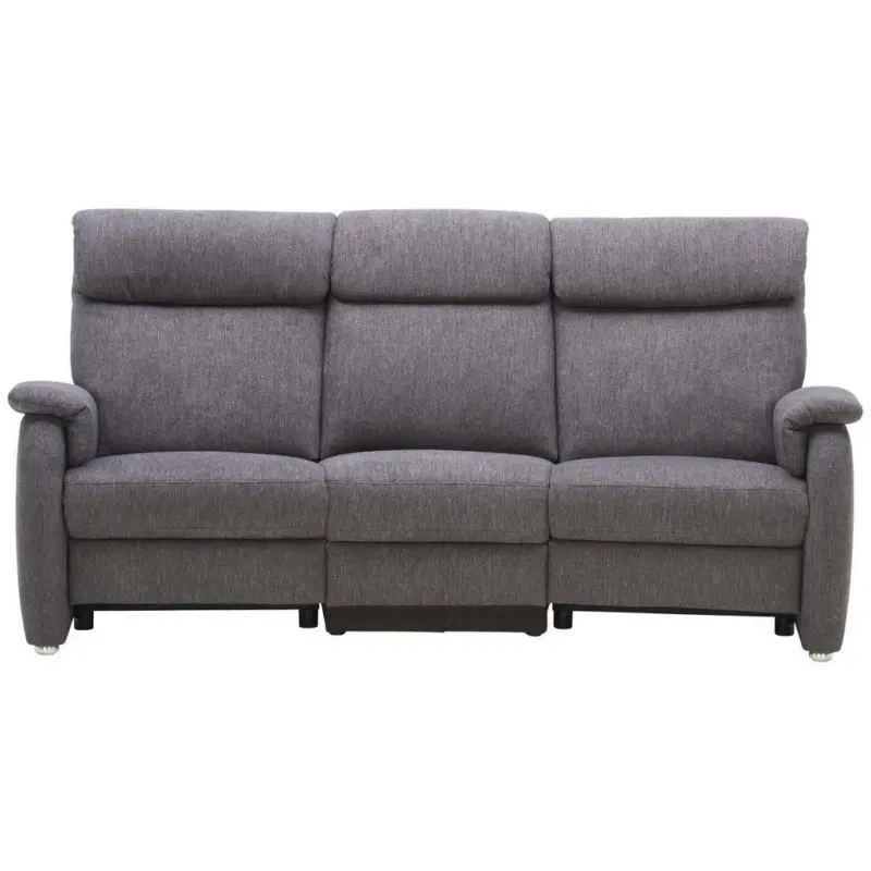 Trapezsofa in Flachgewebe Anthrazit