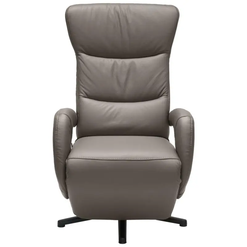 Relaxsessel in Leder Grau