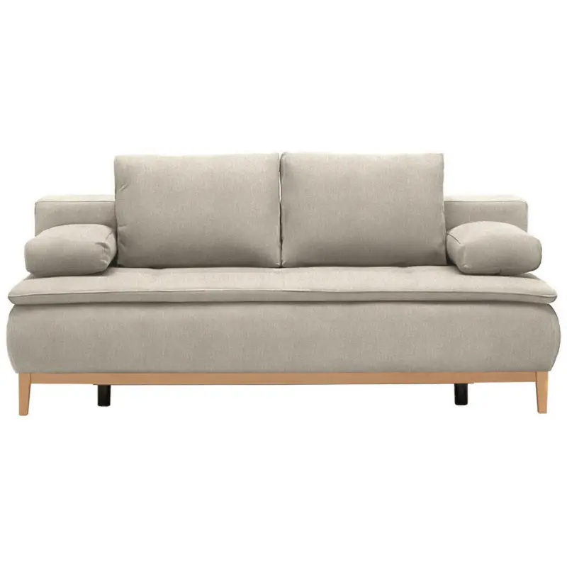 Boxspringsofa in Webstoff Beige