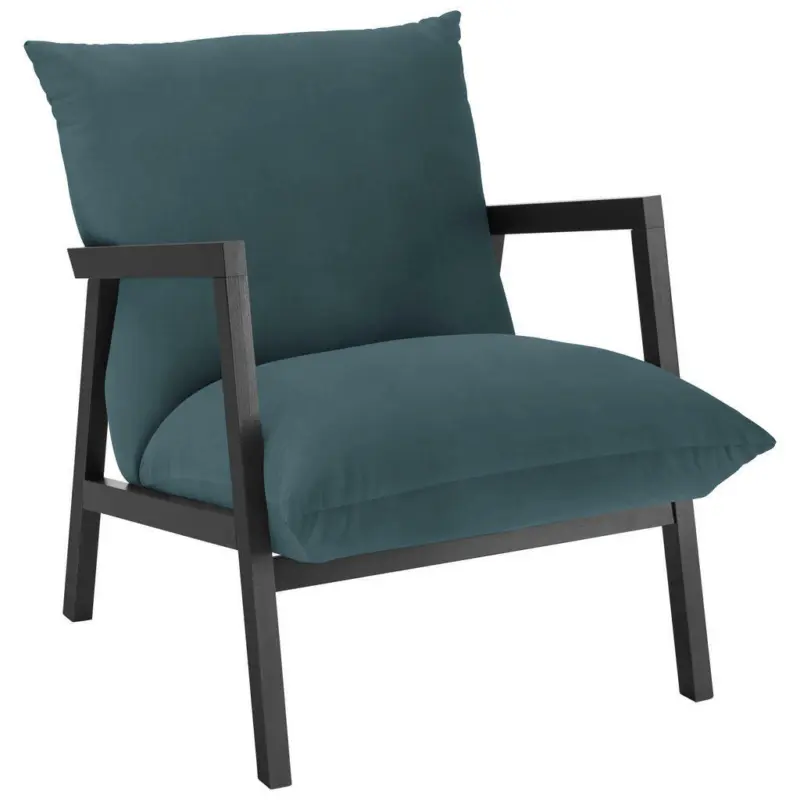 Sessel in Mikrofaser Petrol