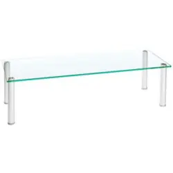 Tv-Aufsatz in Klar, Silberfarben