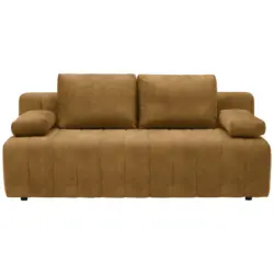 Schlafsofa in Flachgewebe Gelb
