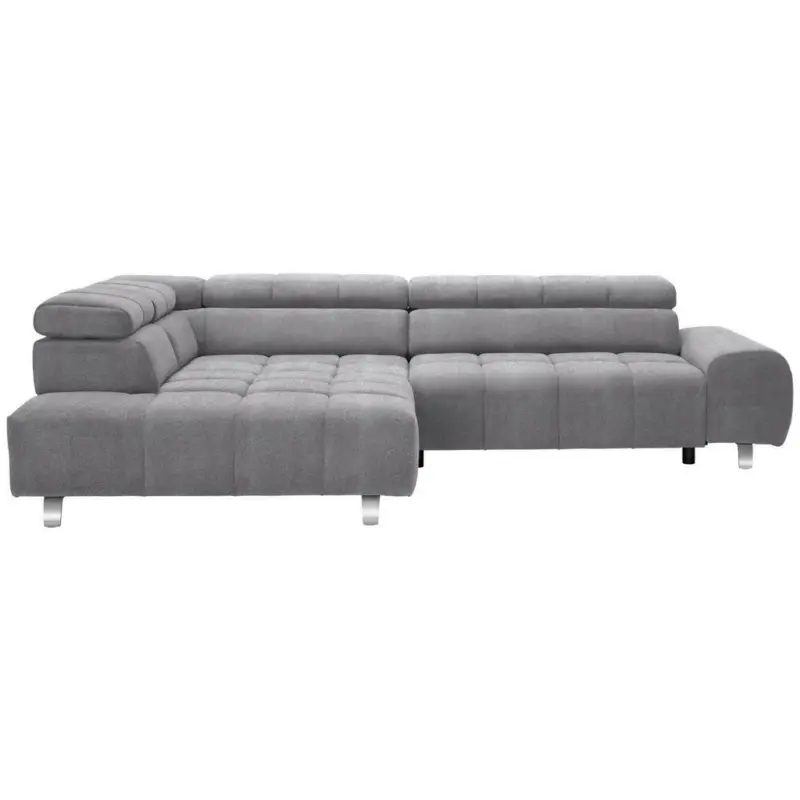 Ecksofa in Webstoff Grau