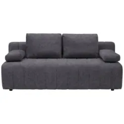 Schlafsofa in Flachgewebe Dunkelgrau