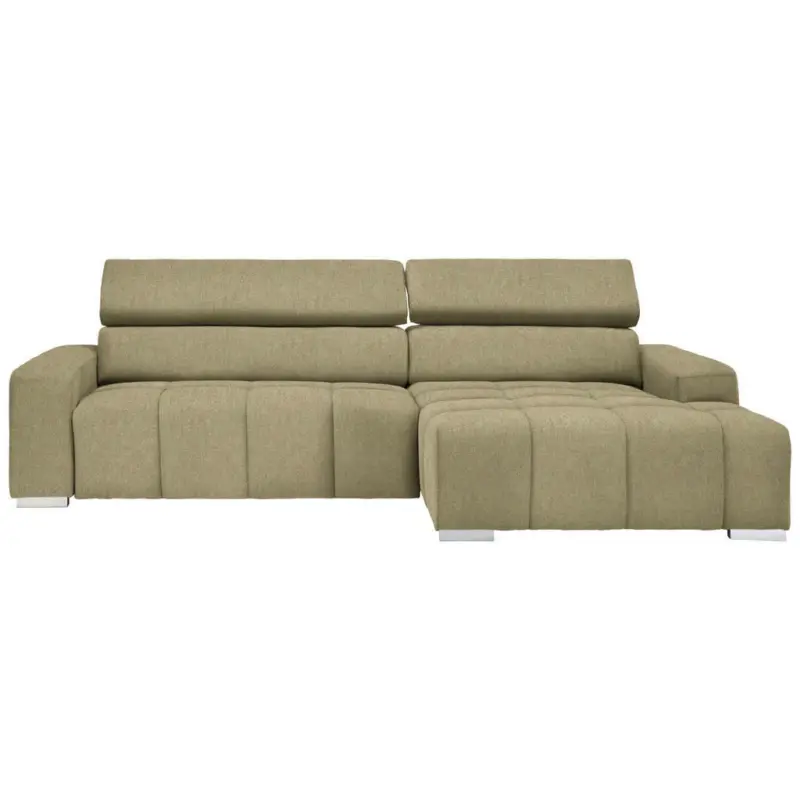 Ecksofa in Webstoff Grün