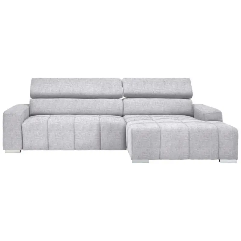 Ecksofa in Webstoff Grau