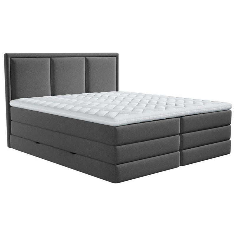 Boxspringbett 140/200 cm in Anthrazit