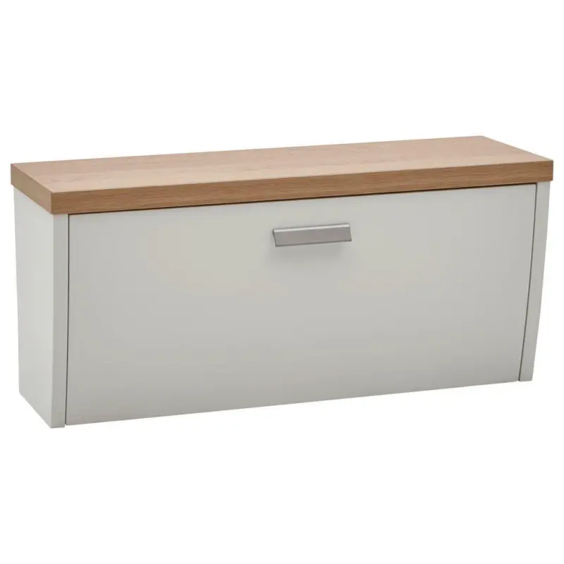 Hängeelement in Weiß, Eichefarben