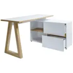 XXXLutz Lauterach - Ihr Möbelhaus bei Bregenz Eckschreibtisch 140/110/76 cm in Weiß, Eichefarben