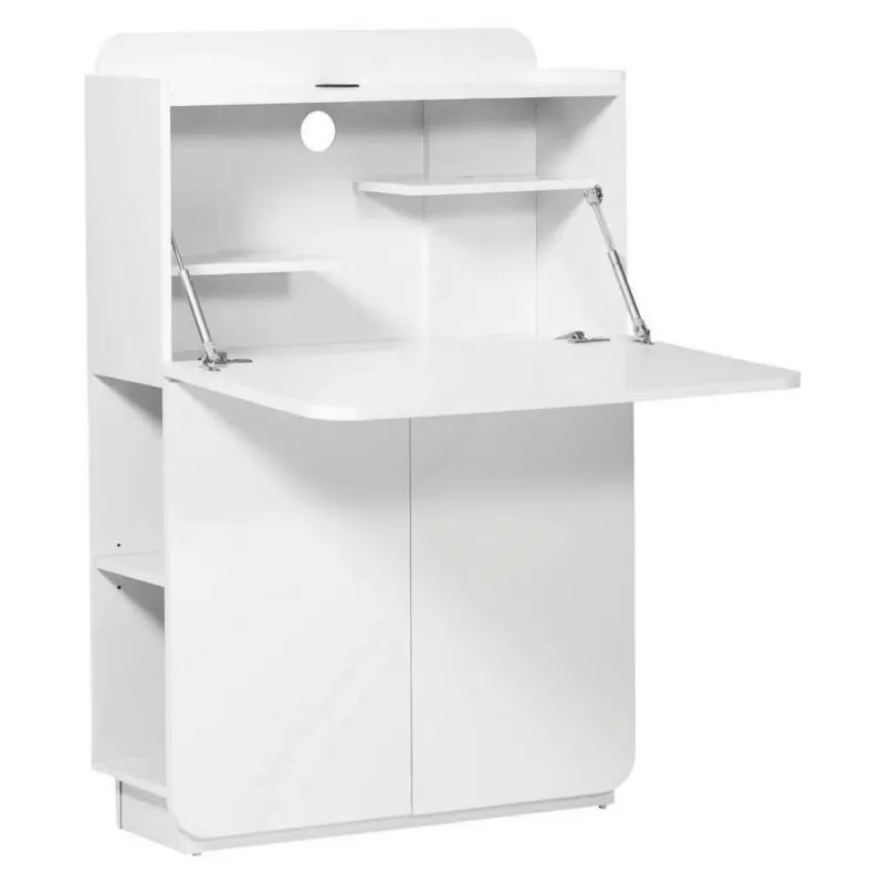 Sekretär 80/28/120 cm in Weiß