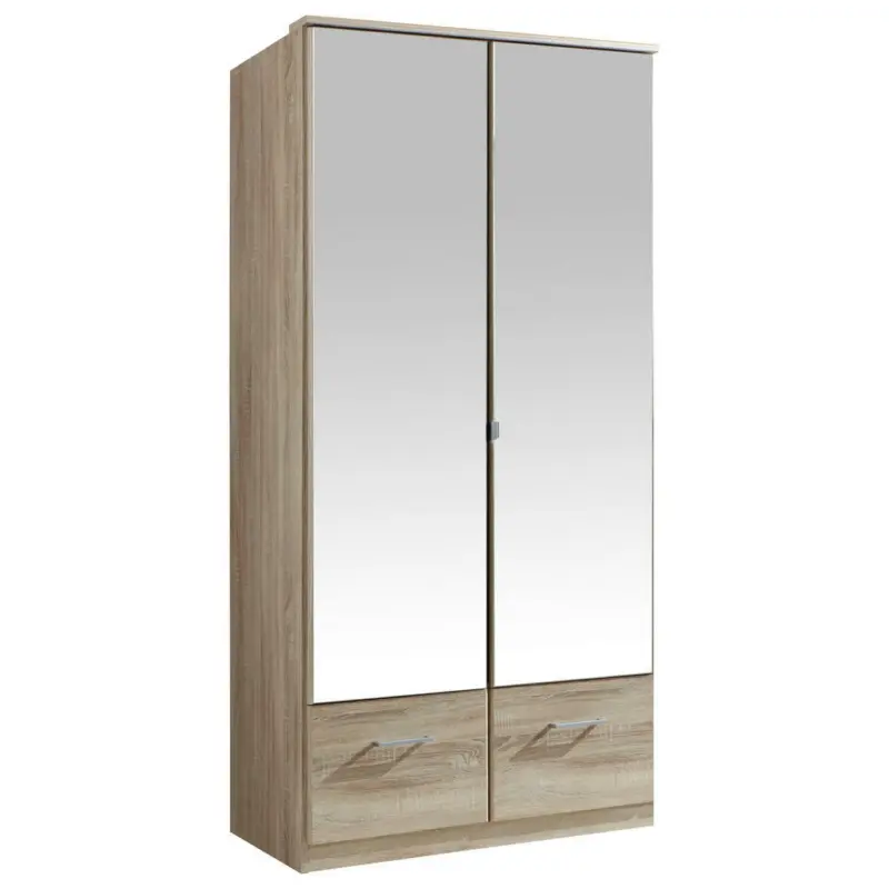 Drehtürenschrank in Eichefarben