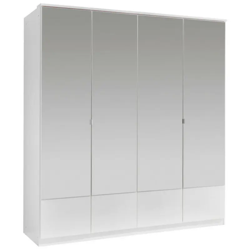Drehtürenschrank in Weiß