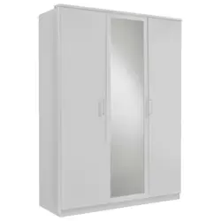 Drehtürenschrank in Weiß