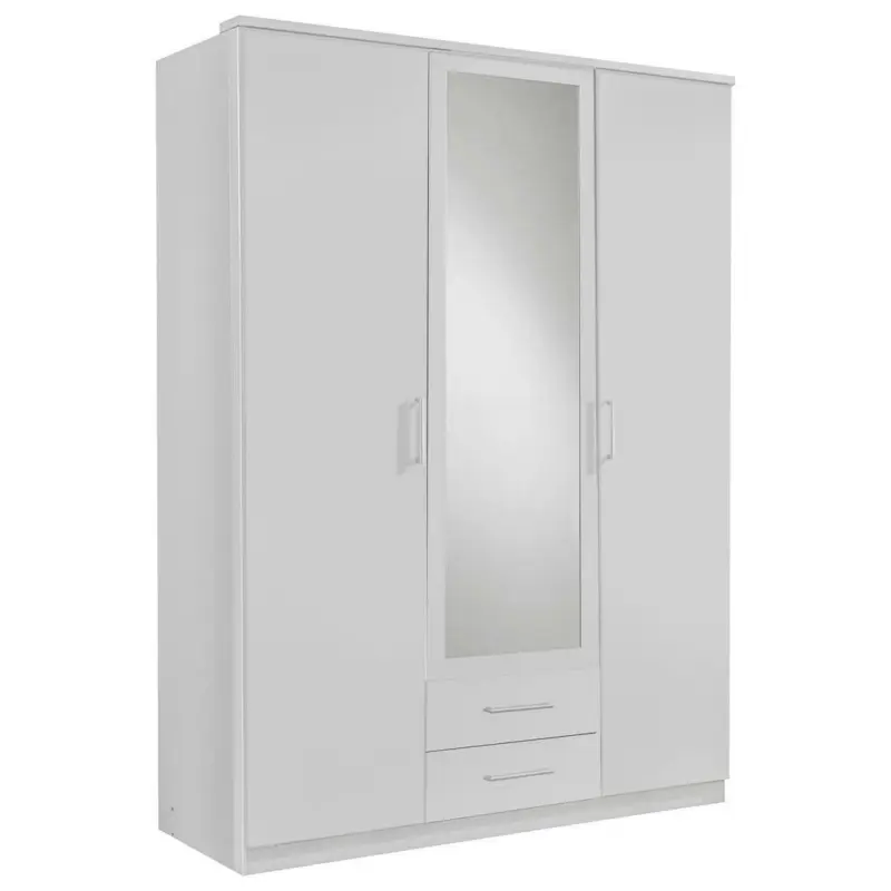Drehtürenschrank in Weiß