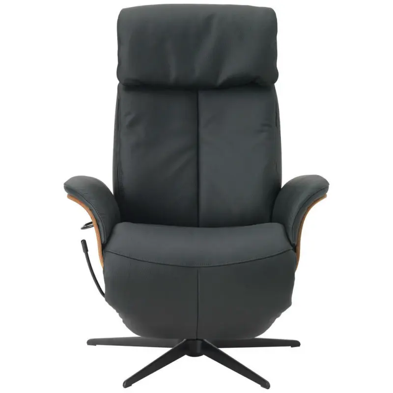 Relaxsessel in Leder Schwarz