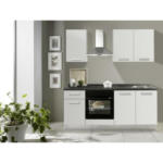 XXXLutz Wels - Ihr Möbelhaus in Wels Küchenblock 195 cm in Grau, Weiß