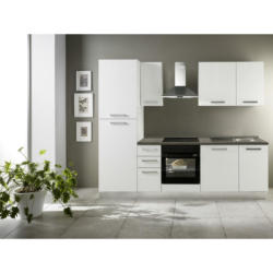 Küchenblock 255 cm in Weiß