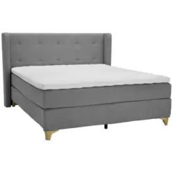 Boxspringbett 180/210 cm in Grau