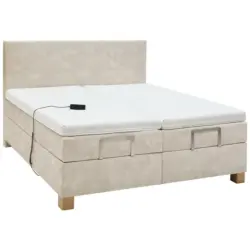 Boxspringbett 180/200 cm in Naturfarben