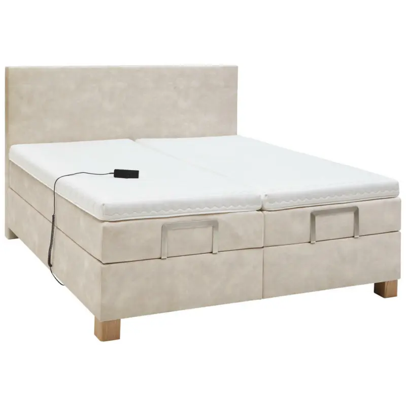 Boxspringbett 180/200 cm in Naturfarben