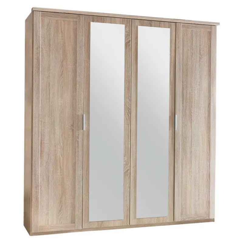 Drehtürenschrank in Eichefarben