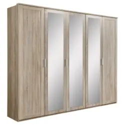 Drehtürenschrank in Eichefarben