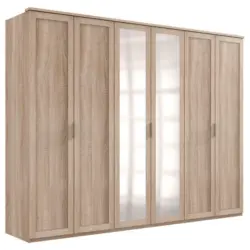 Drehtürenschrank in Eichefarben