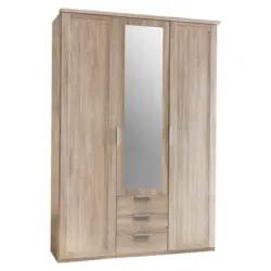 Drehtürenschrank in Eichefarben